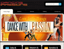 Tablet Screenshot of dancingpassions.com